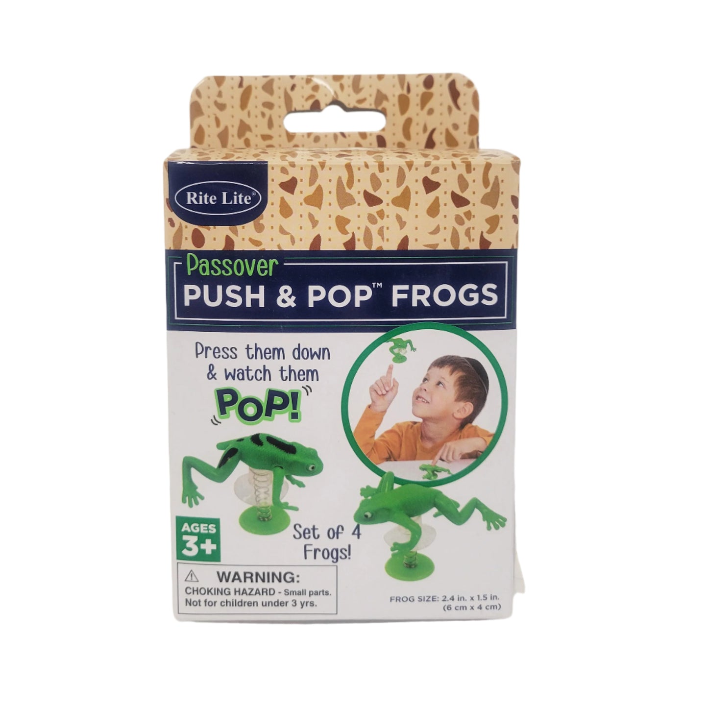 Push & Pop Frogs - Set of 4