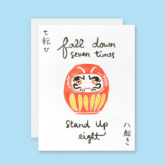 Daruma Motivational Card