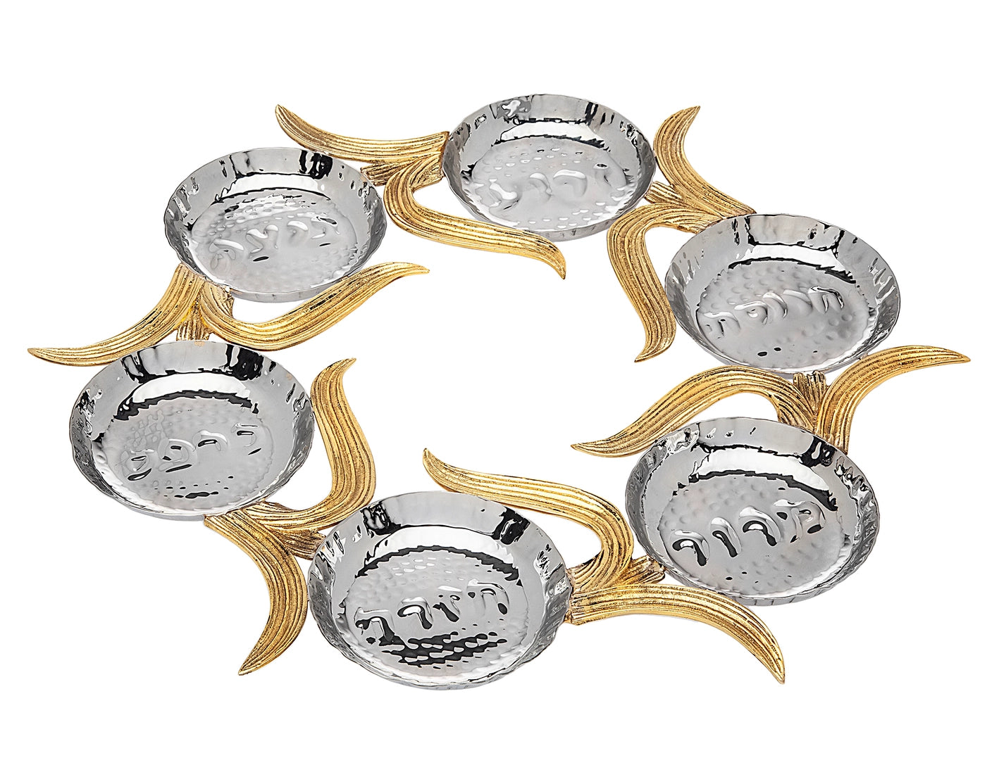 Crumpled Leaf Seder Plate