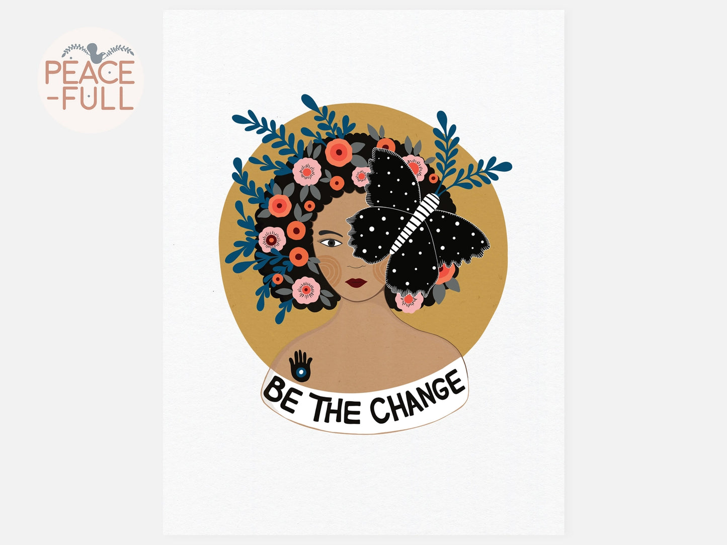 Be the Change Inspirational Art Print