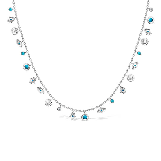 Hamsa and Evil Eye Charm Necklace