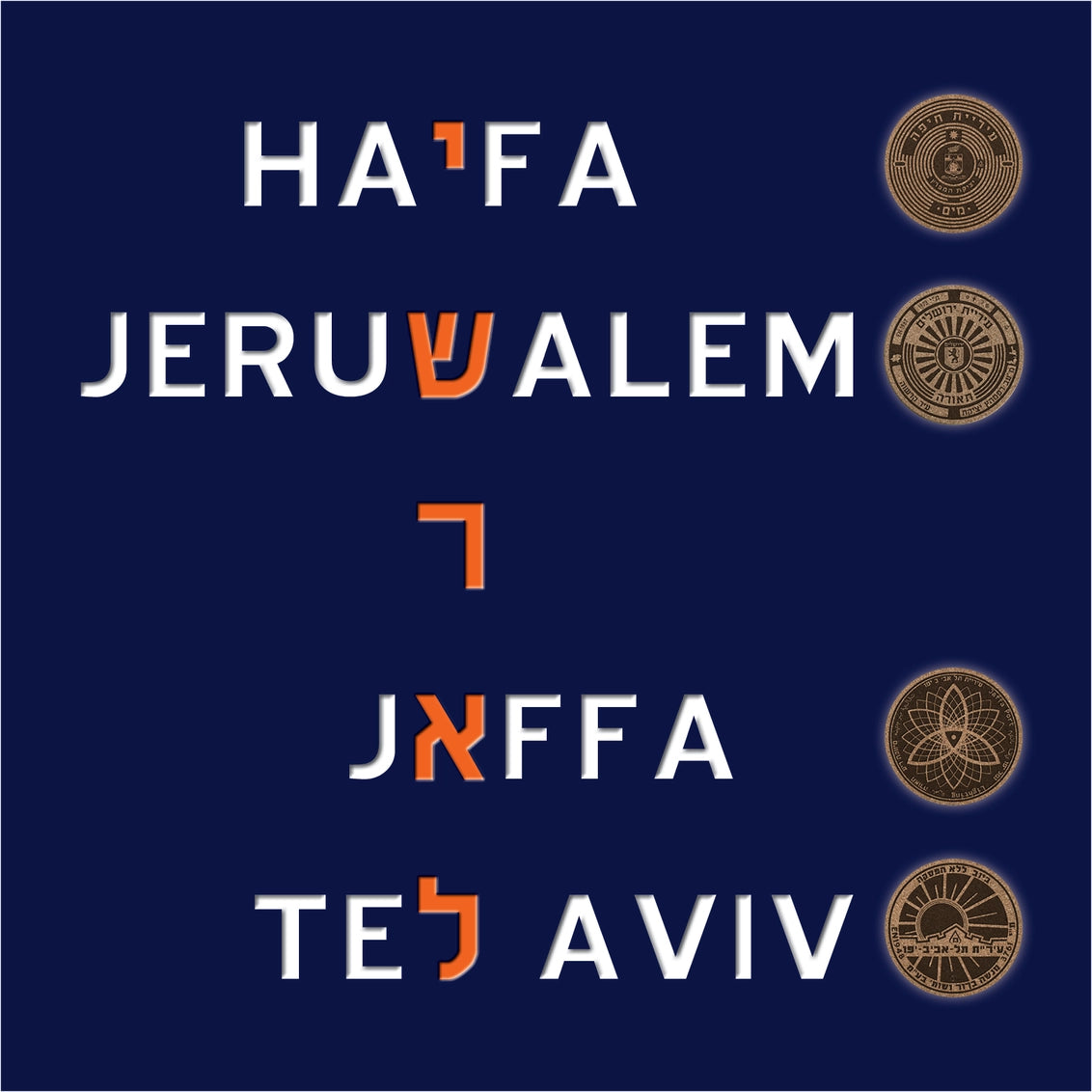 Manhole Cover Coasters Israel