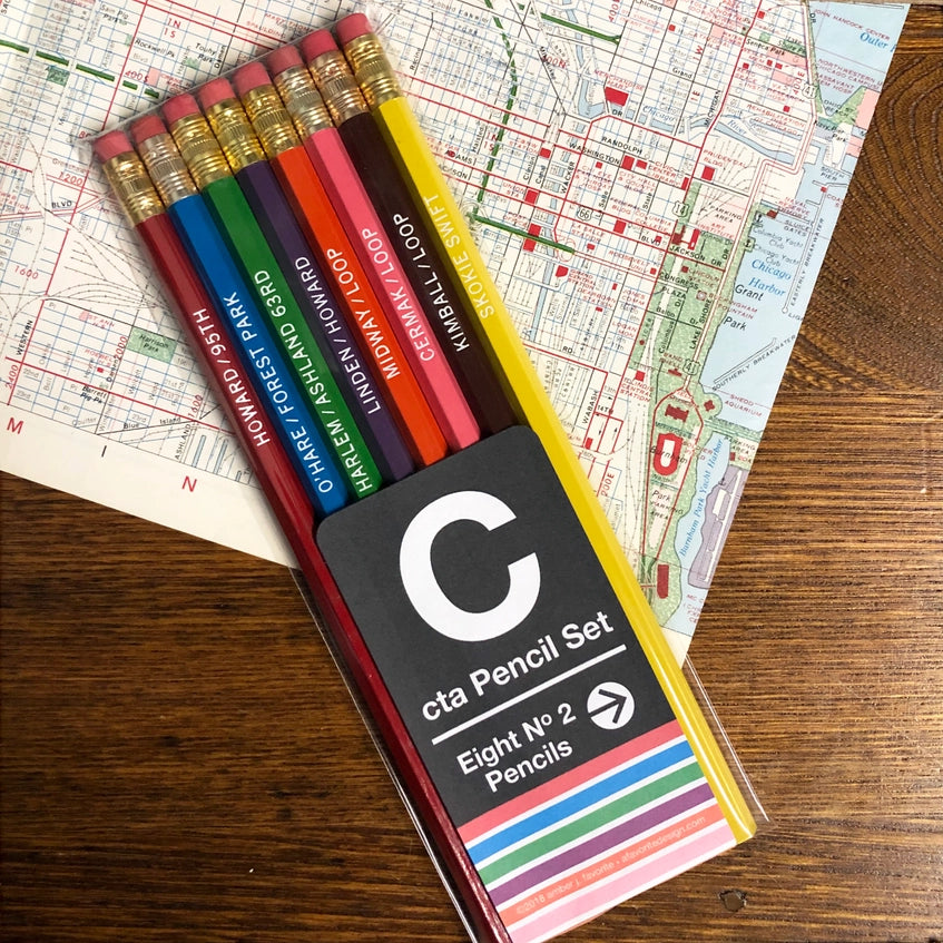 Chicago EL Pencil Set