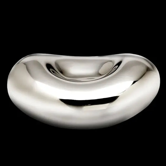 Handcrafted Aluminum Baby Bean Tabletop Sculpture