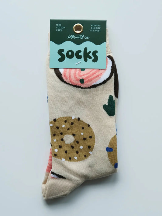 Bagels Crew Socks
