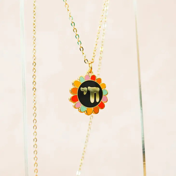 Rainbow Chai Flower Necklace