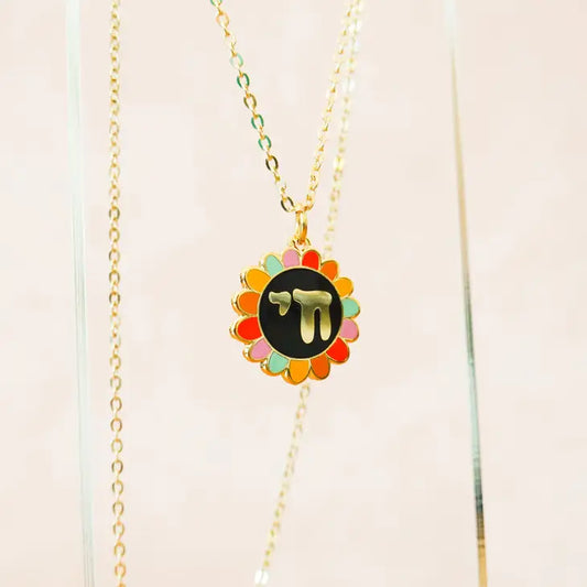 Rainbow Chai Flower Necklace