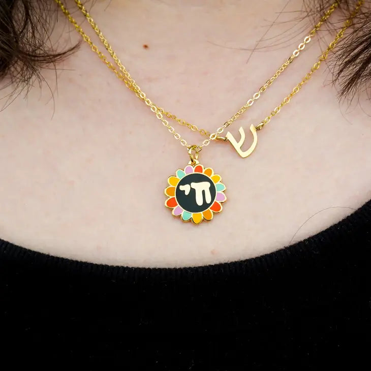 Rainbow Chai Flower Necklace