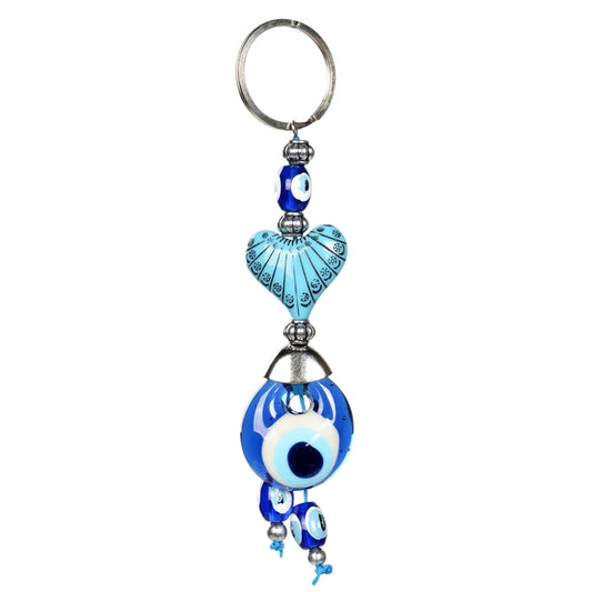 Evil Eye Beaded Keychain