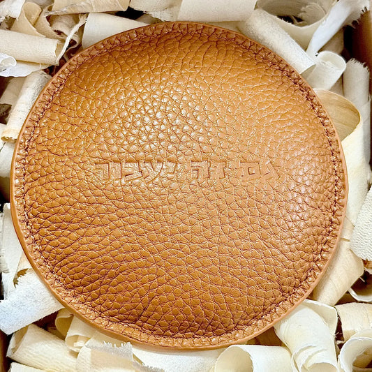 Leather Paperweight- Jewish Joy