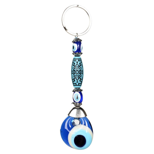 Evil Eye Beaded Keychain