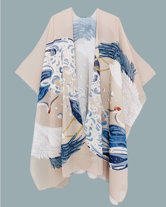 Traditional Crane Kimono