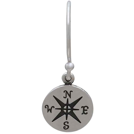 Compass Drop Earring