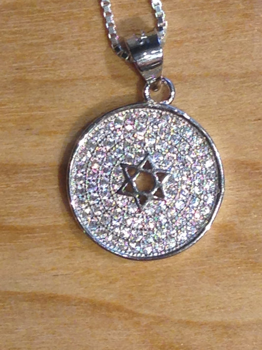 Pendant Sm Star W/Zircon Stones in CircleYAYP5023