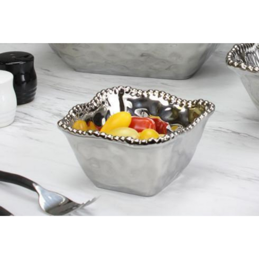 Snack Bowl Square Porcelain