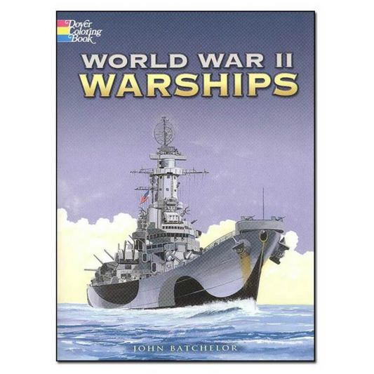 WWII Warships Coloring Book