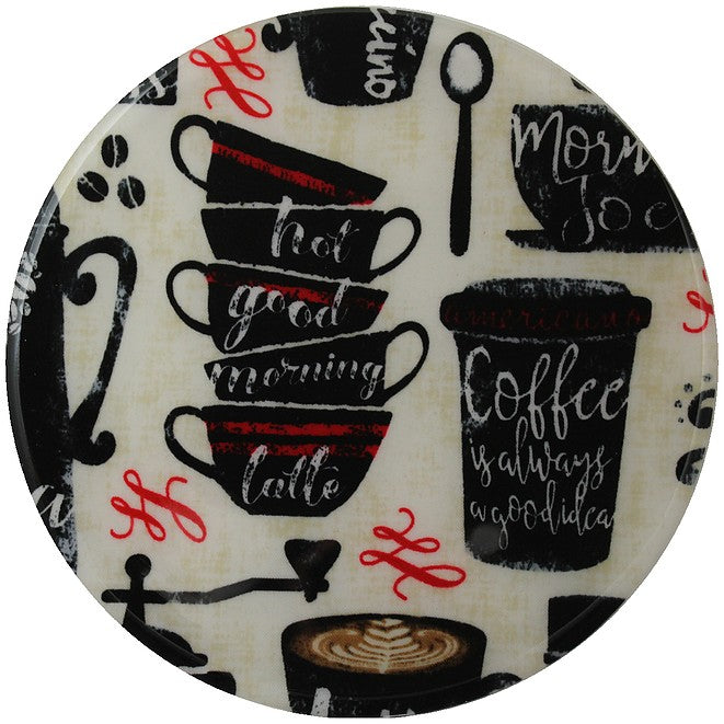 8" Round Silicone Trivet - Coffee