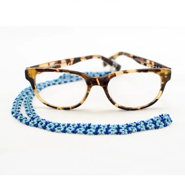 Beaded Flower Eyeglass Chain