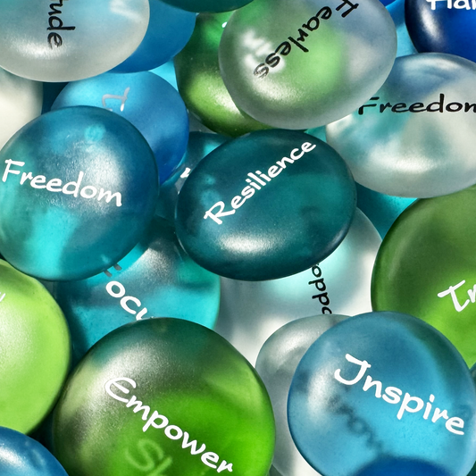 Mermaid's Message Sea Glass Stone