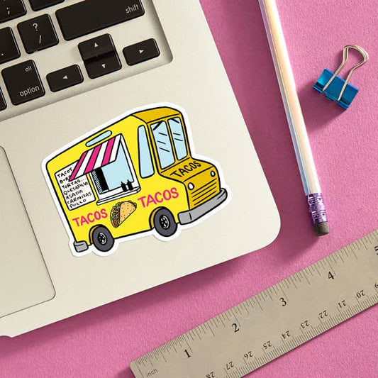 Taco Food Truck Die Cut Sticker