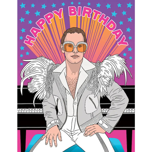 Elton John Birthday Card