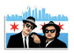Chicago Blues Brothers Die Cut Sticker