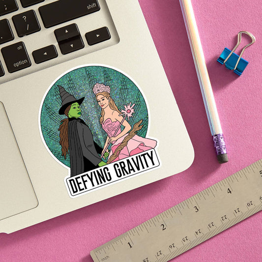 Defying Gravity Wicked Die Cut Sticker
