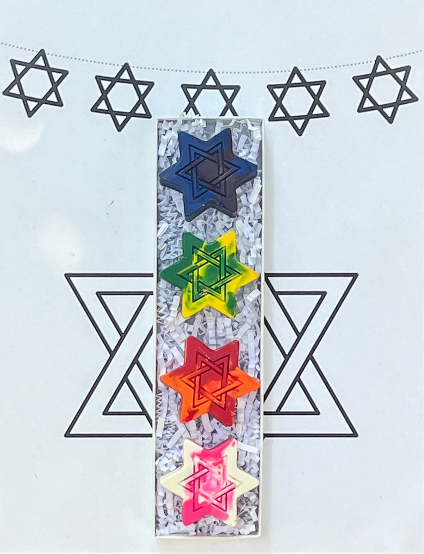 Jewish Star Crayons