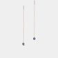 Evil Eye Dangle Threader Earrings in 925 Sterling Silver