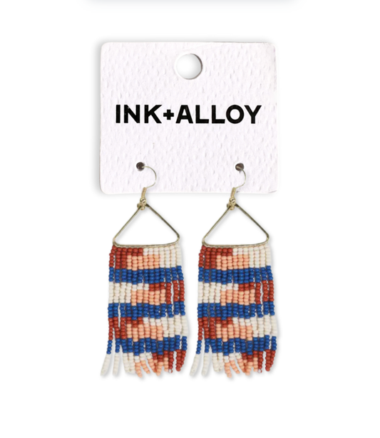 Whitney Sedona quilted fringe earrings