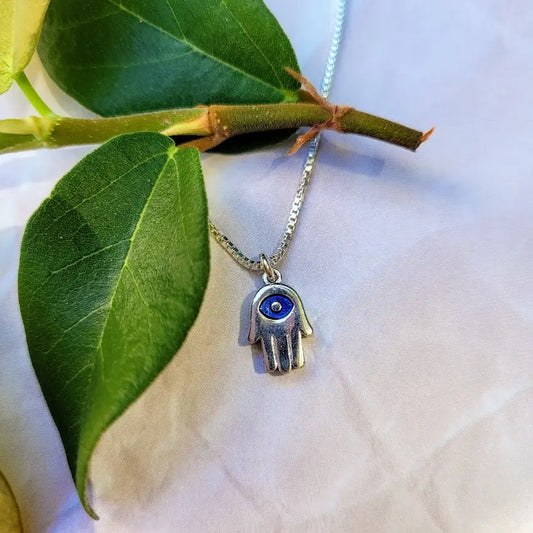Hamsa Pendant with Blue Eye For Luck
