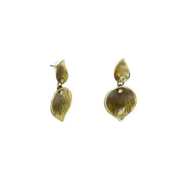 Bronze Leaf Earring