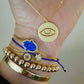 Gold Evil Eye Charm Necklace
