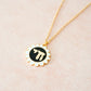 Chai Flower Necklace Black and White