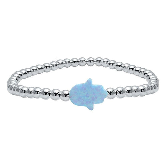 Opal Hamsa Bracelet