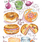 Bagel W/ Lox Kitchen Towel