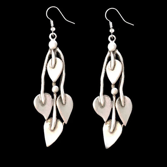 Leaf Silver Pewter earring