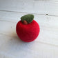 Large Red Felt Apple