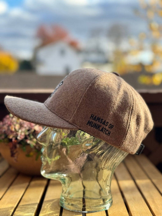 Brown Cashmere Hamsa Baseball Cap
