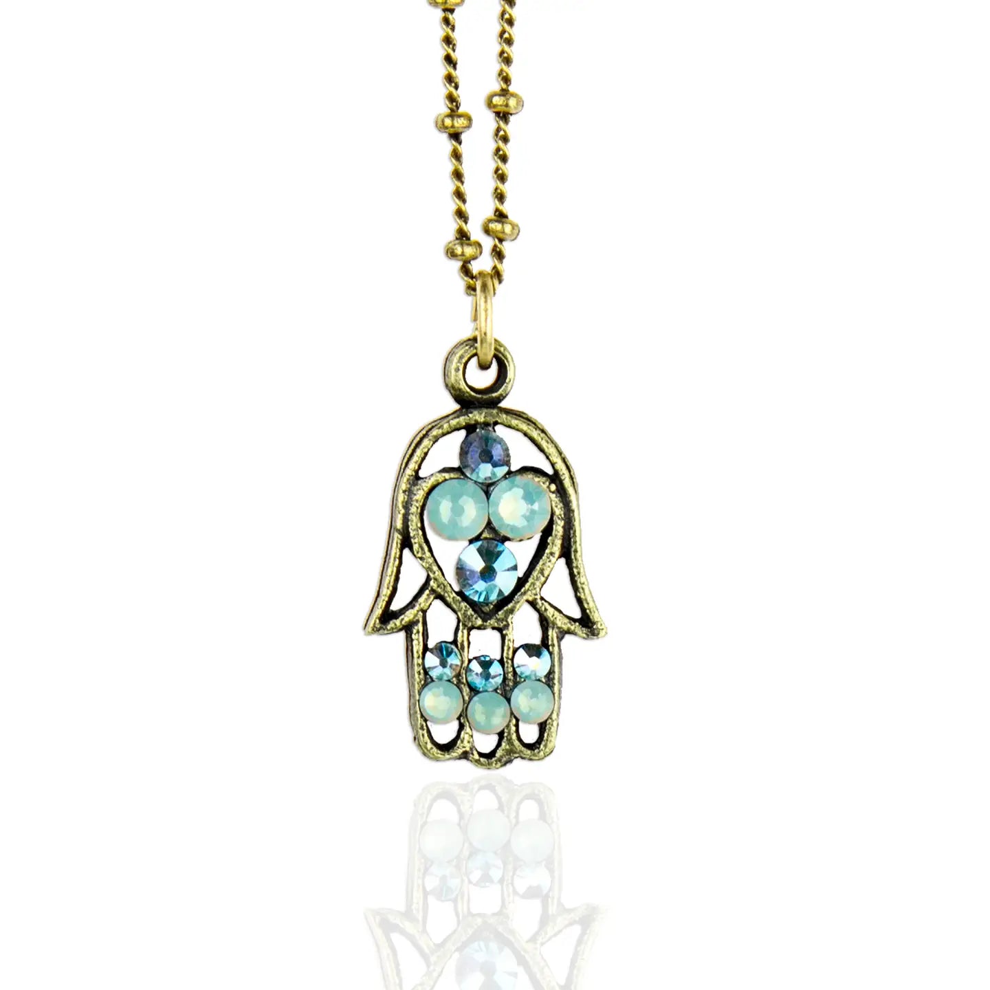 Imani Crystal Hamsa Necklace