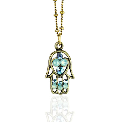 Imani Crystal Hamsa Necklace