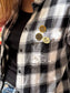 Planting Seeds Recycled Brass Pin