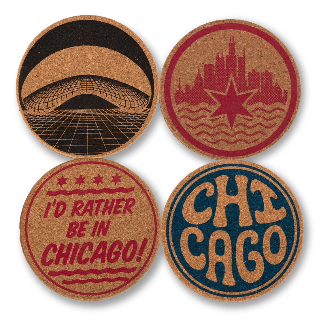 Pure Chicago Pack of Four Coasters