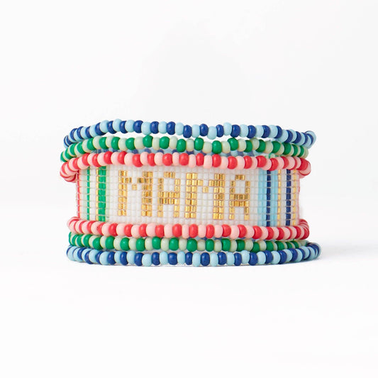 Sage + Gabby Mama Bracelet Stack Rainbow