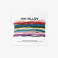 Chelsea 18 Strand Luxe Beaded Stretch Bracelet Set Multicolor