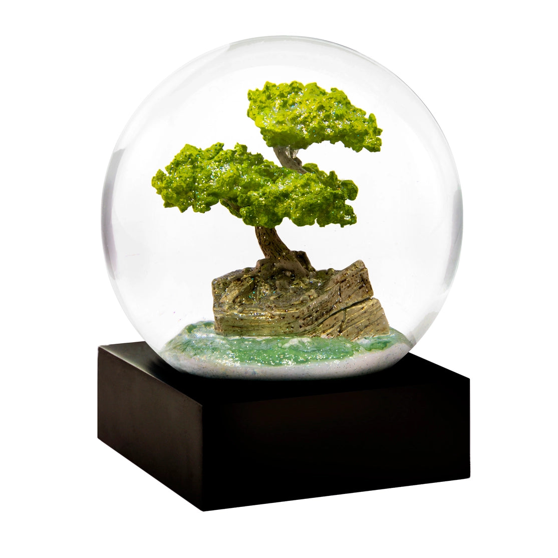 Peaceful Green Bonsai Tree Snowglobe