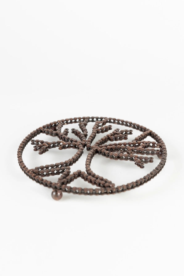 Tree of Life Bike Chain Trivet