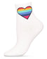 Rainbow Heart Anklet Socks