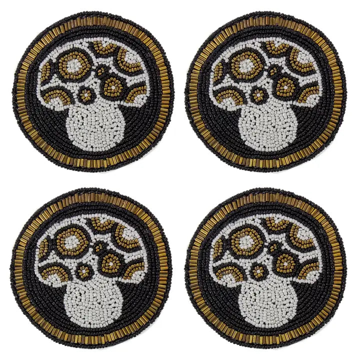 Beaded Coasters Set of 4