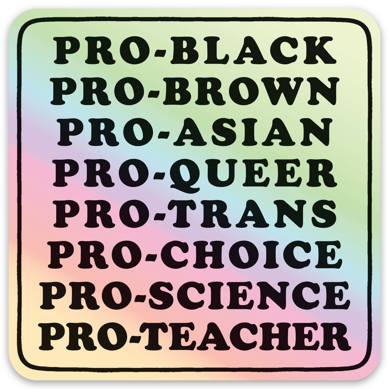 Pro-Black... Die Cut Sticker